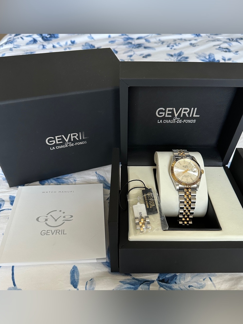 Gevril West Village Two-Tone Steel Automatic Watch